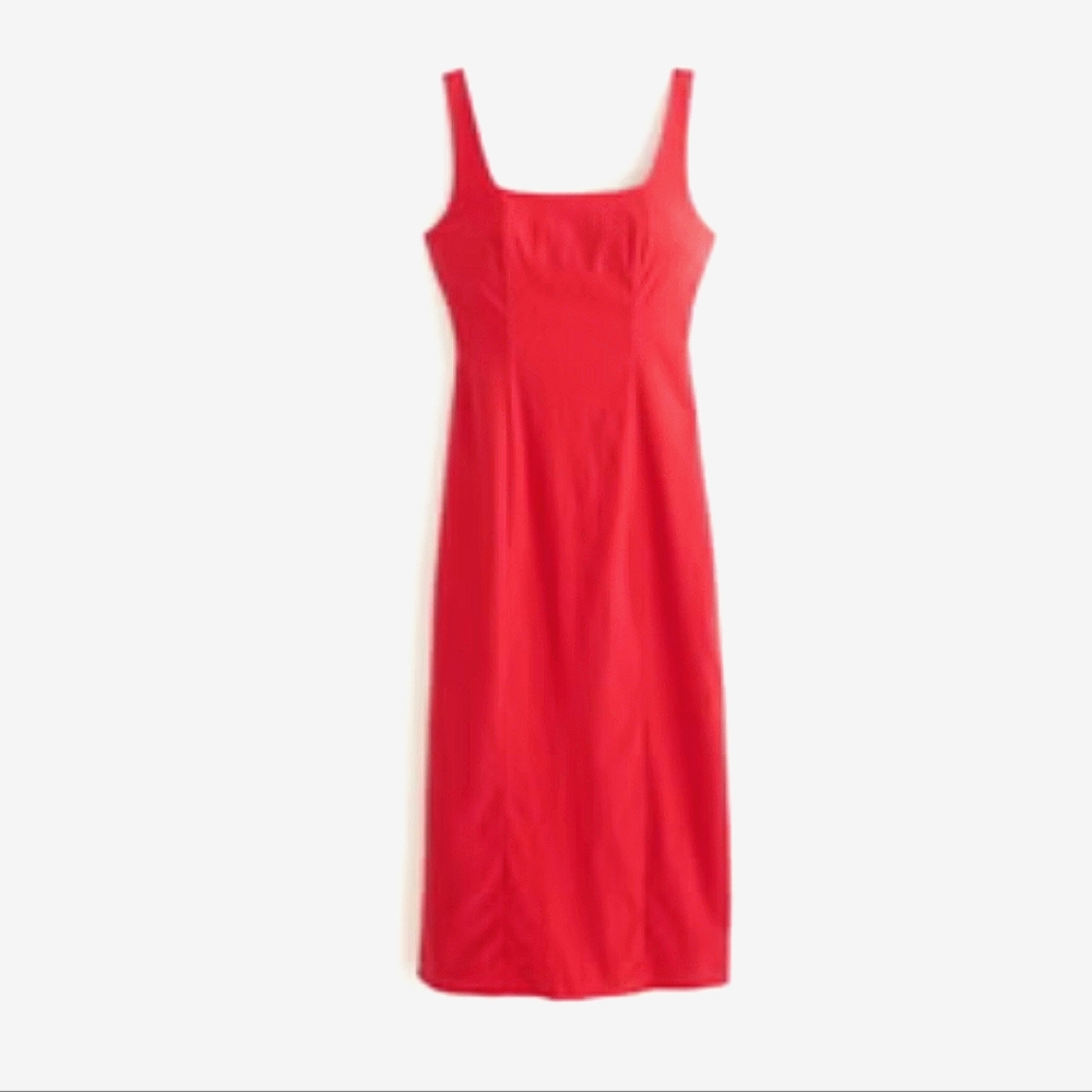 Abercrombie & Fitch Red Midi Dress